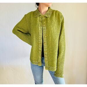 Vintage Donna Torran Green Button up